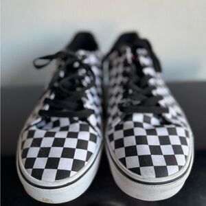 Vans Classic Checkered Sneakers - Black and White